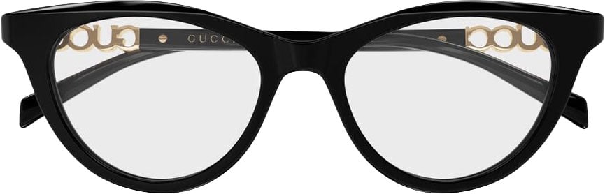 Gucci Gg2034o Cat-Eye Eyeglasses with Gold Accents Wit