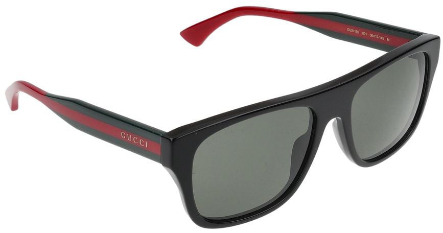 Gucci Sunglasses GG2119S 001 black green grey 56/17/145 Grijs