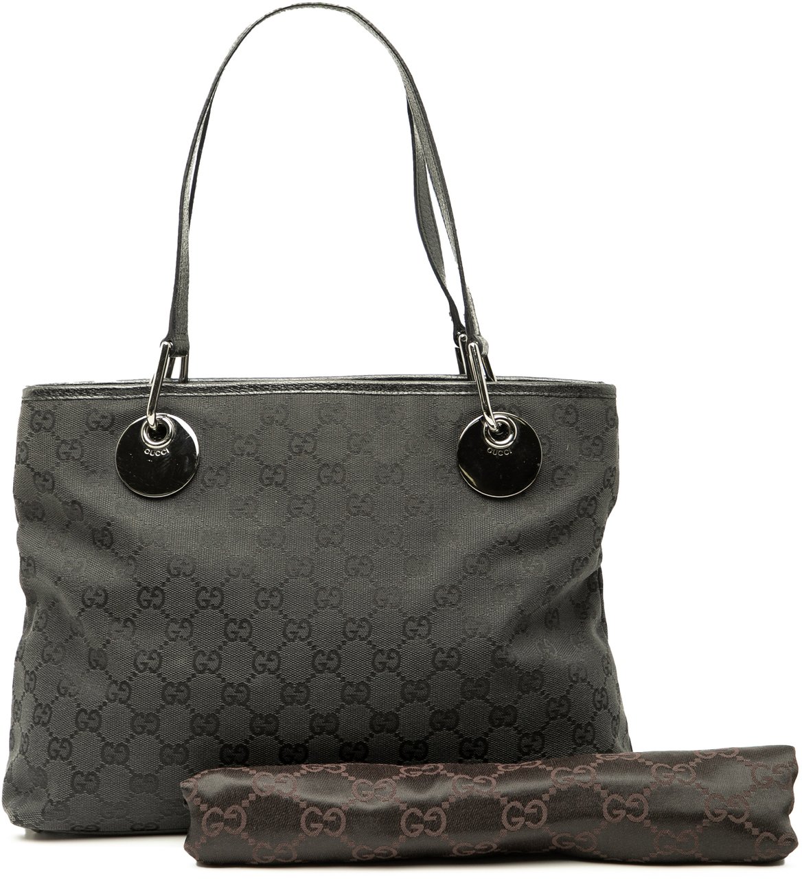 Gucci Medium GG Canvas Eclipse Tote Zwart
