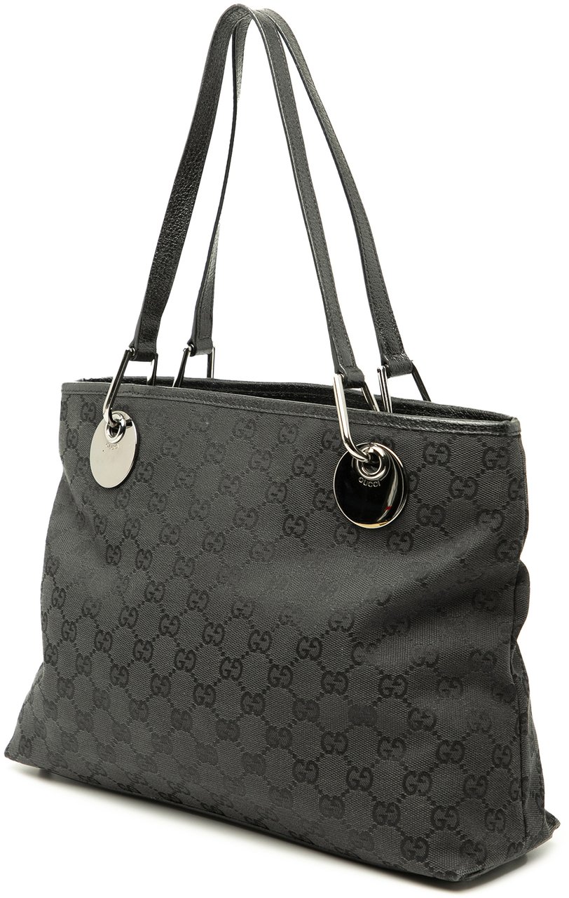 Gucci Medium GG Canvas Eclipse Tote Zwart