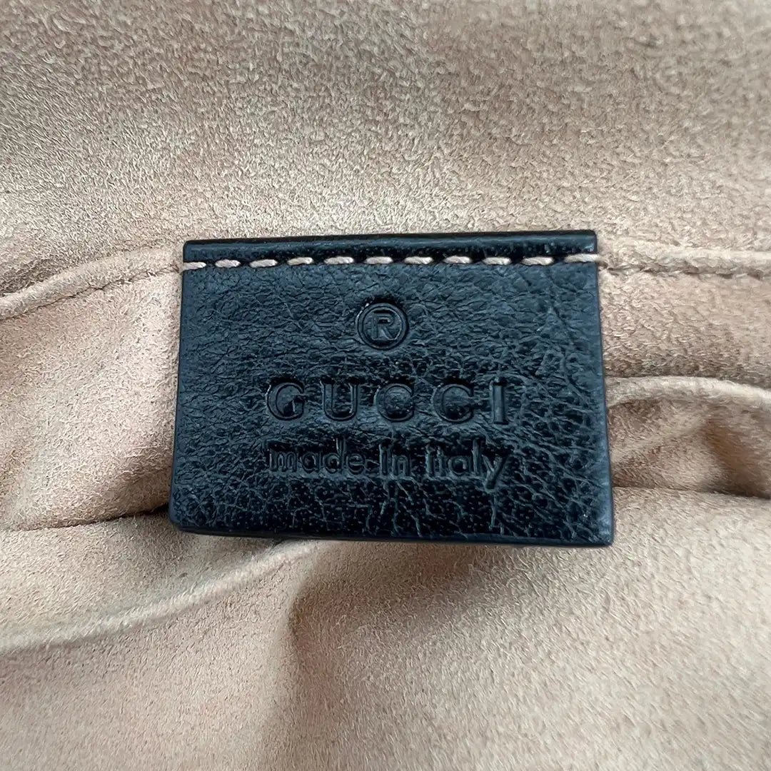 Gucci Gucci Rebelle GG Marmont shoulder bag black / good Zwart