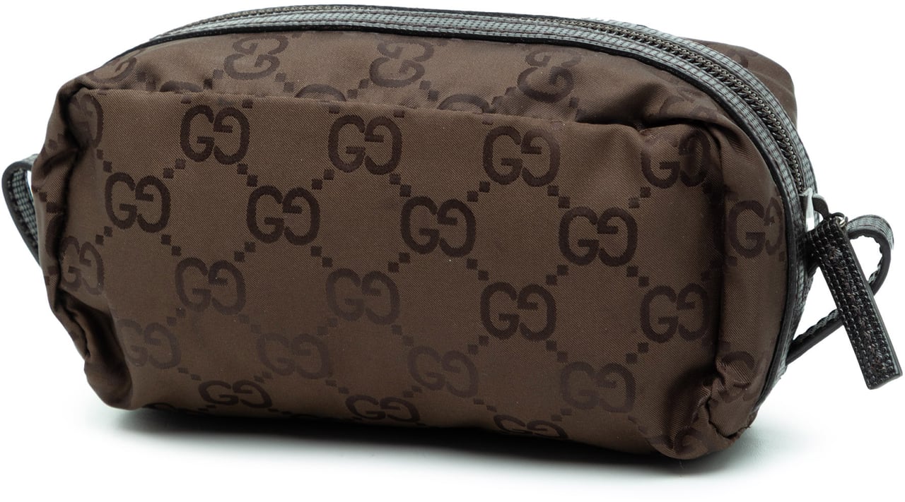 Gucci GG Nylon Pouch Bruin