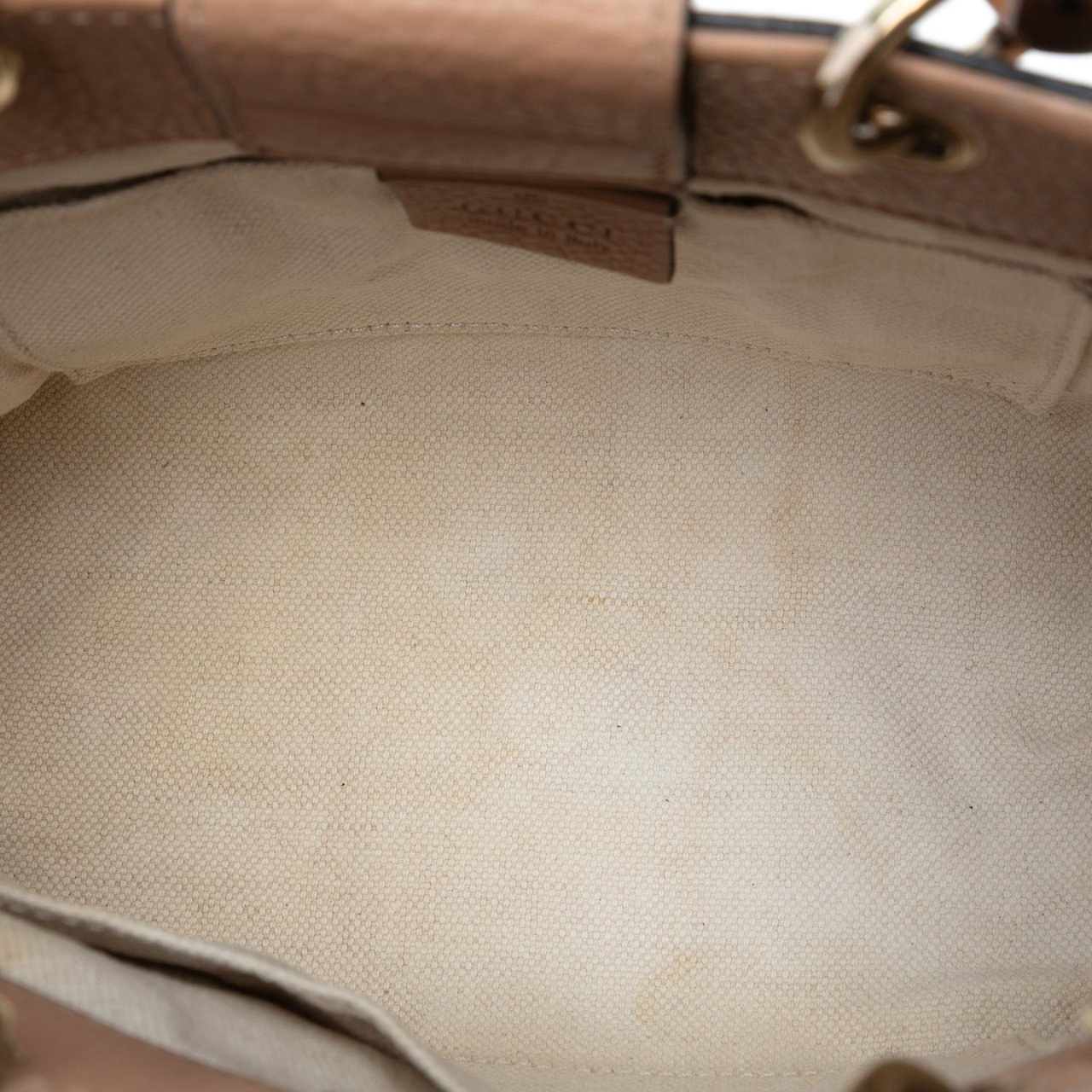 Gucci Mini Calfskin Bamboo Shopper Satchel Roze