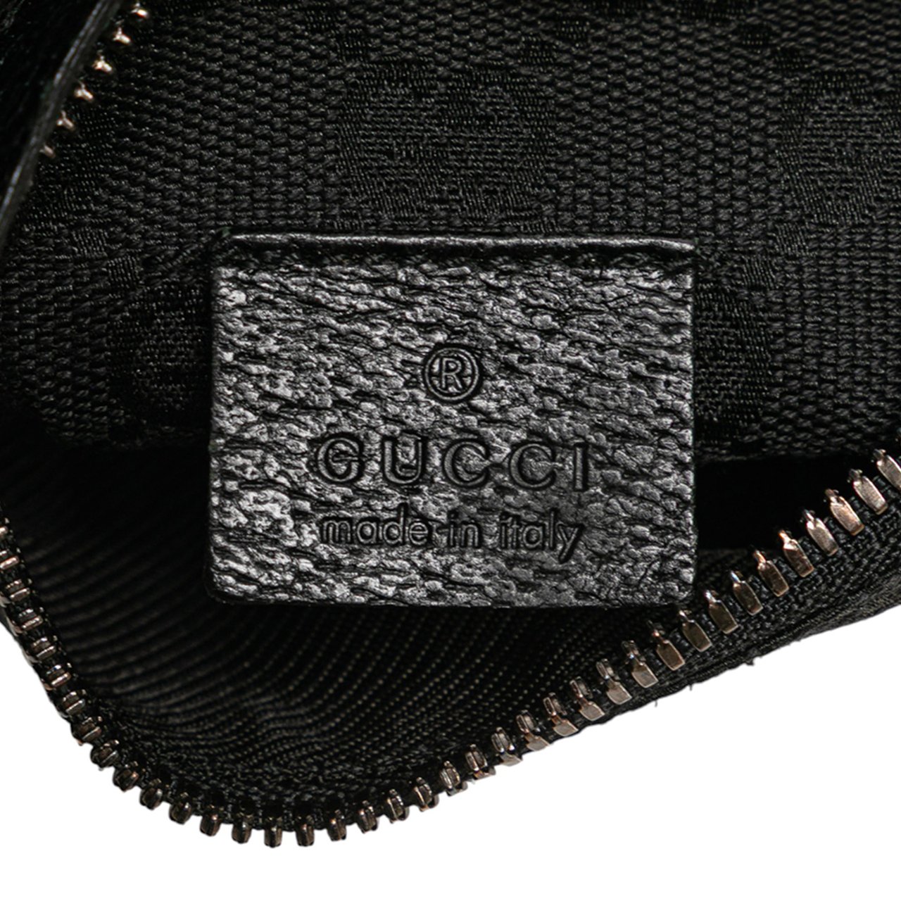 Gucci GG Canvas Double Pocket Belt Bag Zwart