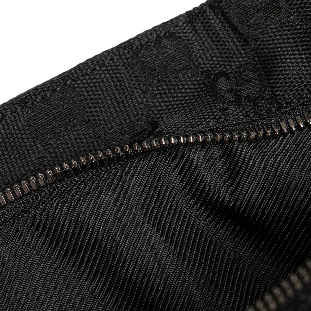 Gucci GG Canvas Double Pocket Belt Bag Zwart