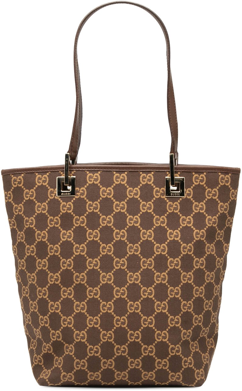 Gucci GG Canvas Tote Bruin