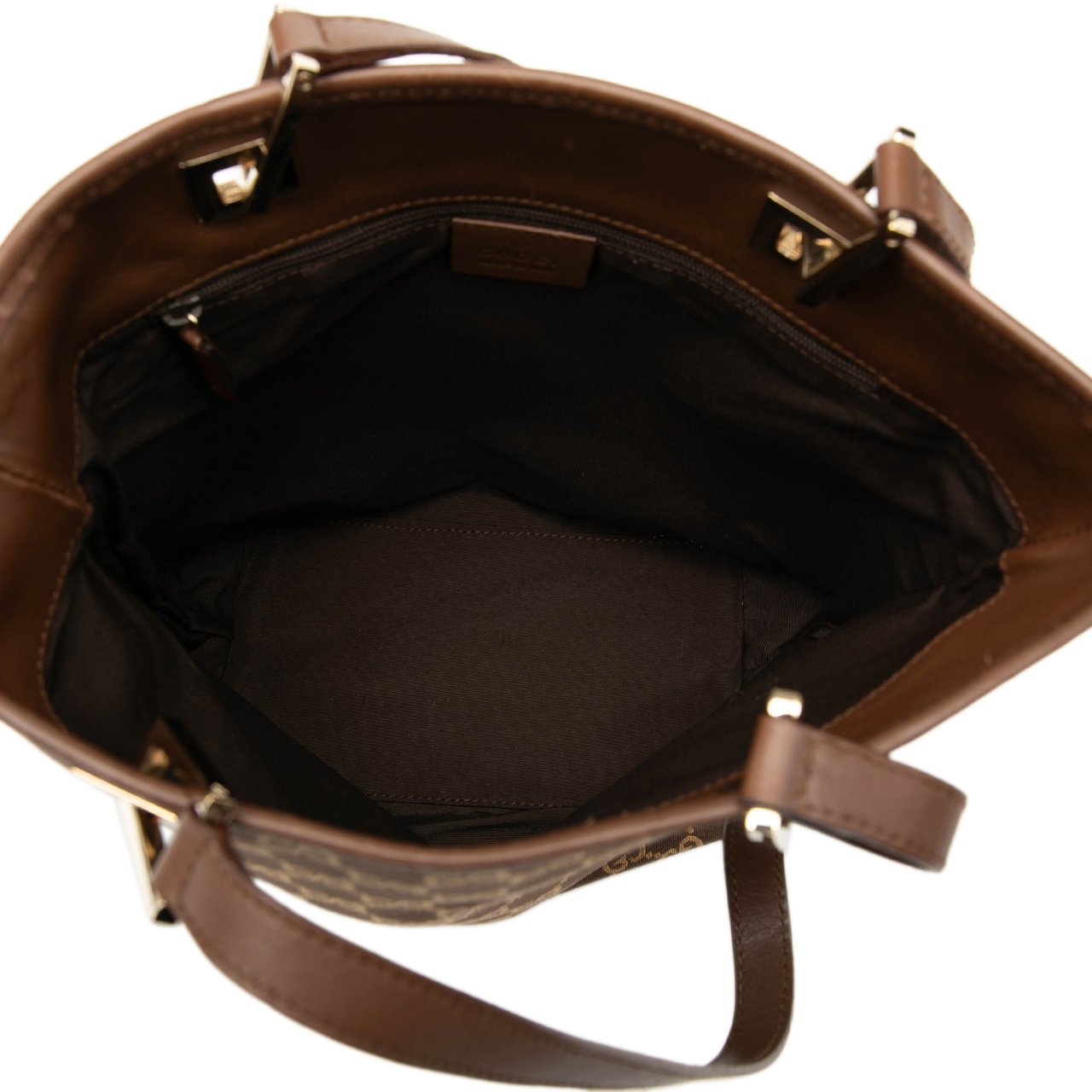 Gucci GG Canvas Tote Bruin