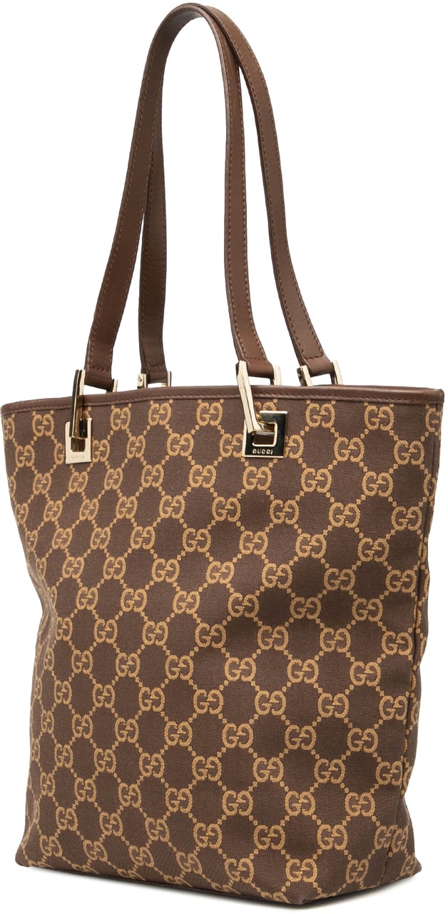 Gucci GG Canvas Tote Bruin