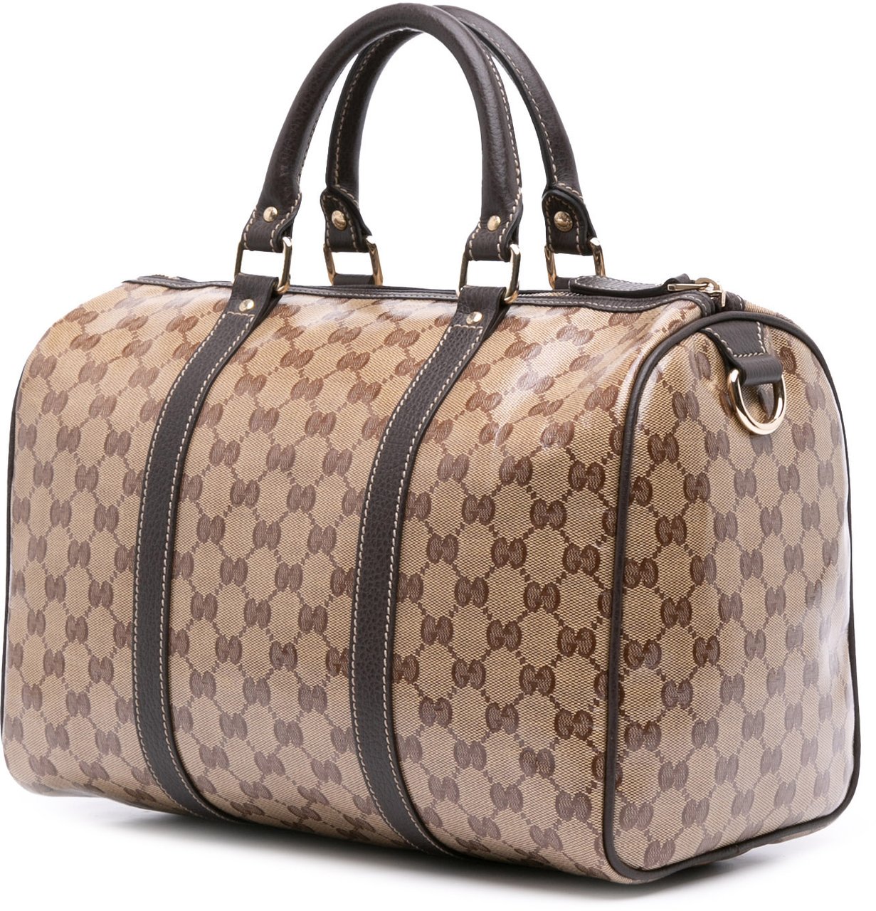 Gucci Medium GG Crystal Joy Boston Bag Bruin