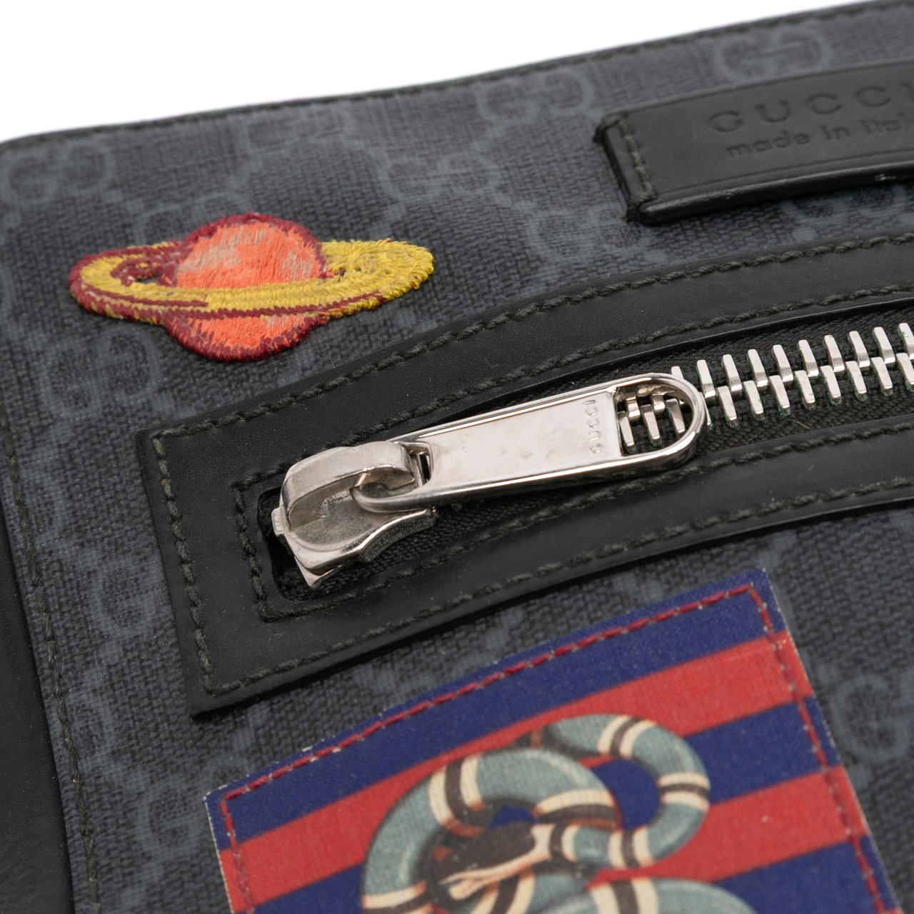 Gucci GG Supreme Night Courrier Messenger Bag Zwart