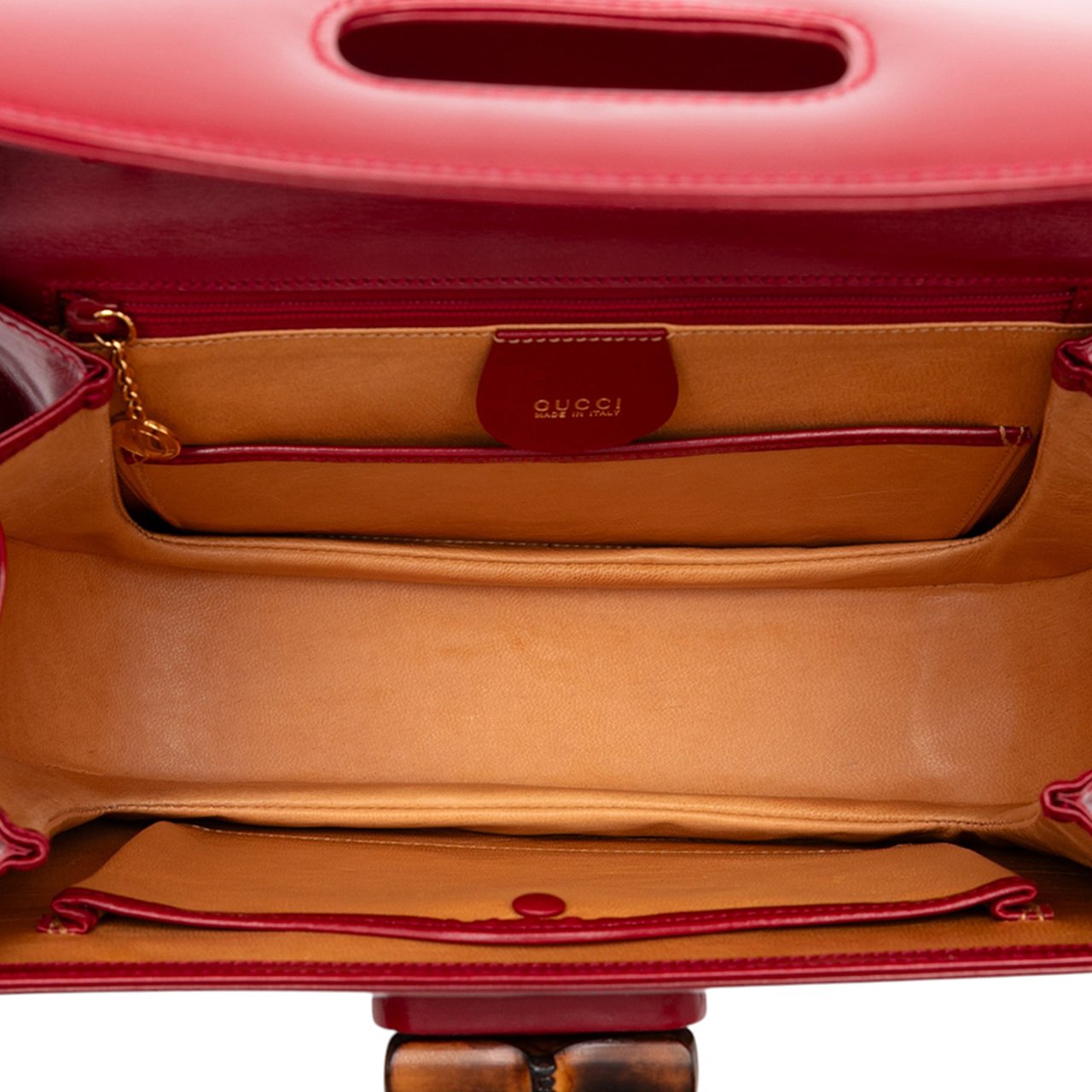 Gucci Calfskin Bamboo Night Rood