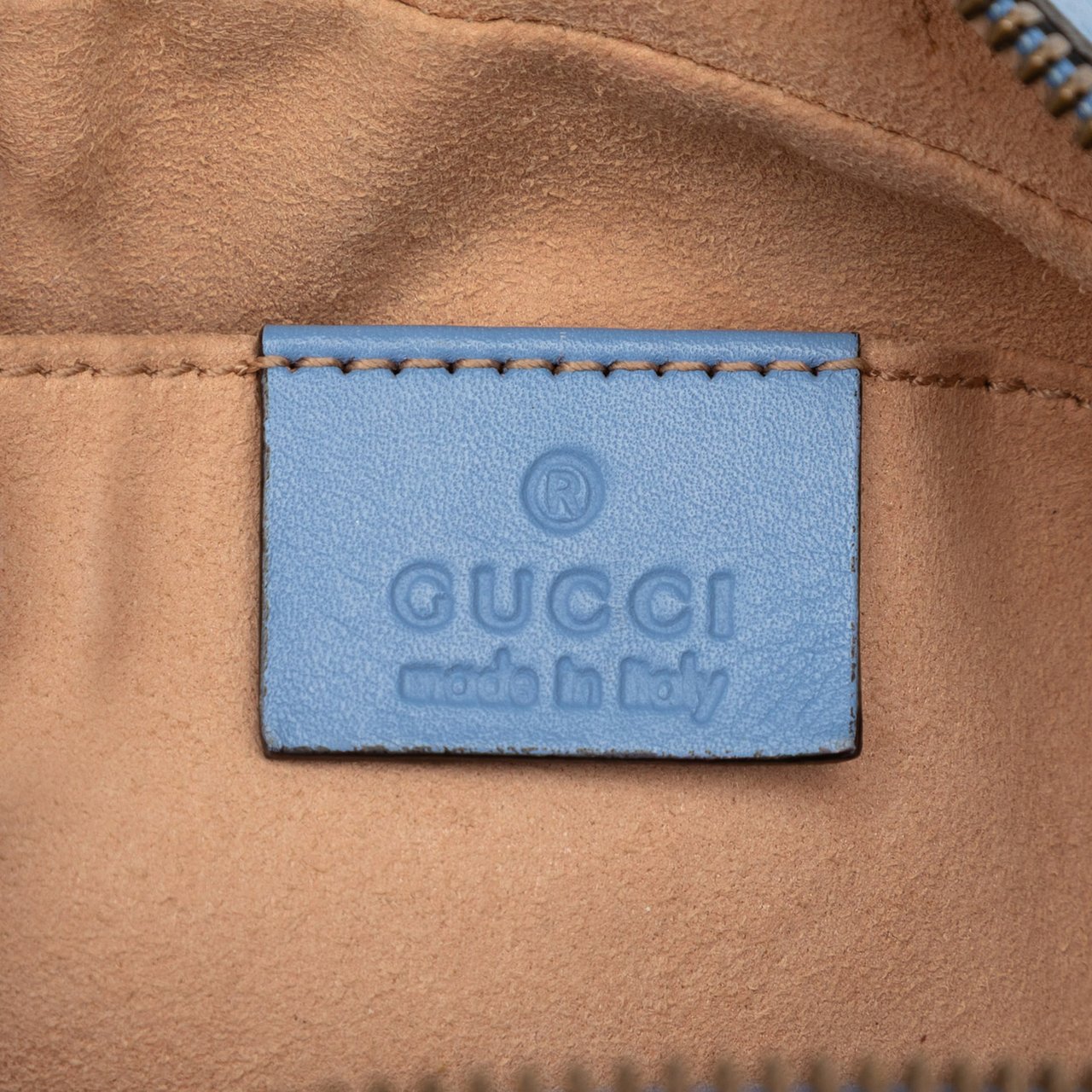 Gucci Small GG Marmont Matelasse Leather Crossbody Blauw