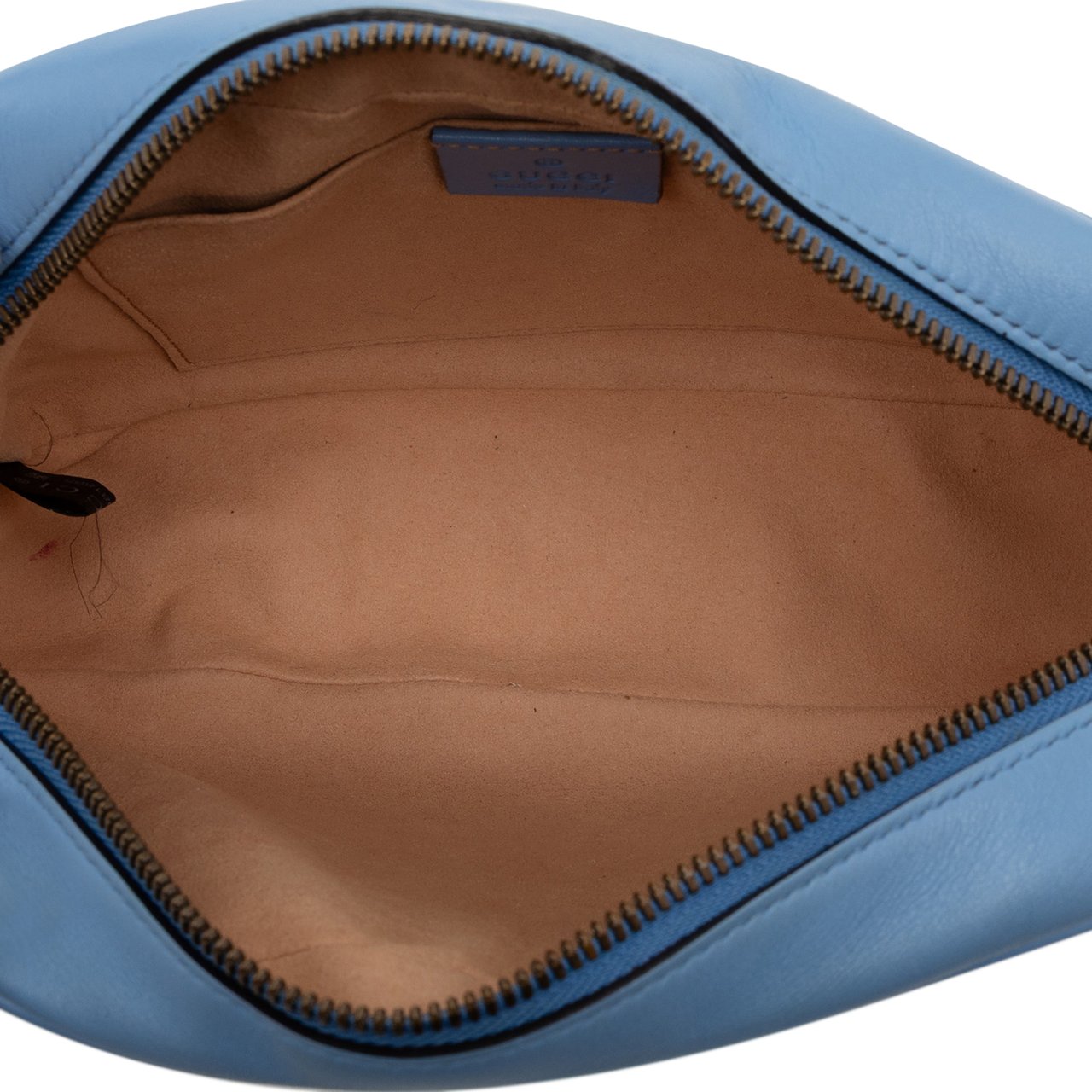 Gucci Small GG Marmont Matelasse Leather Crossbody Blauw