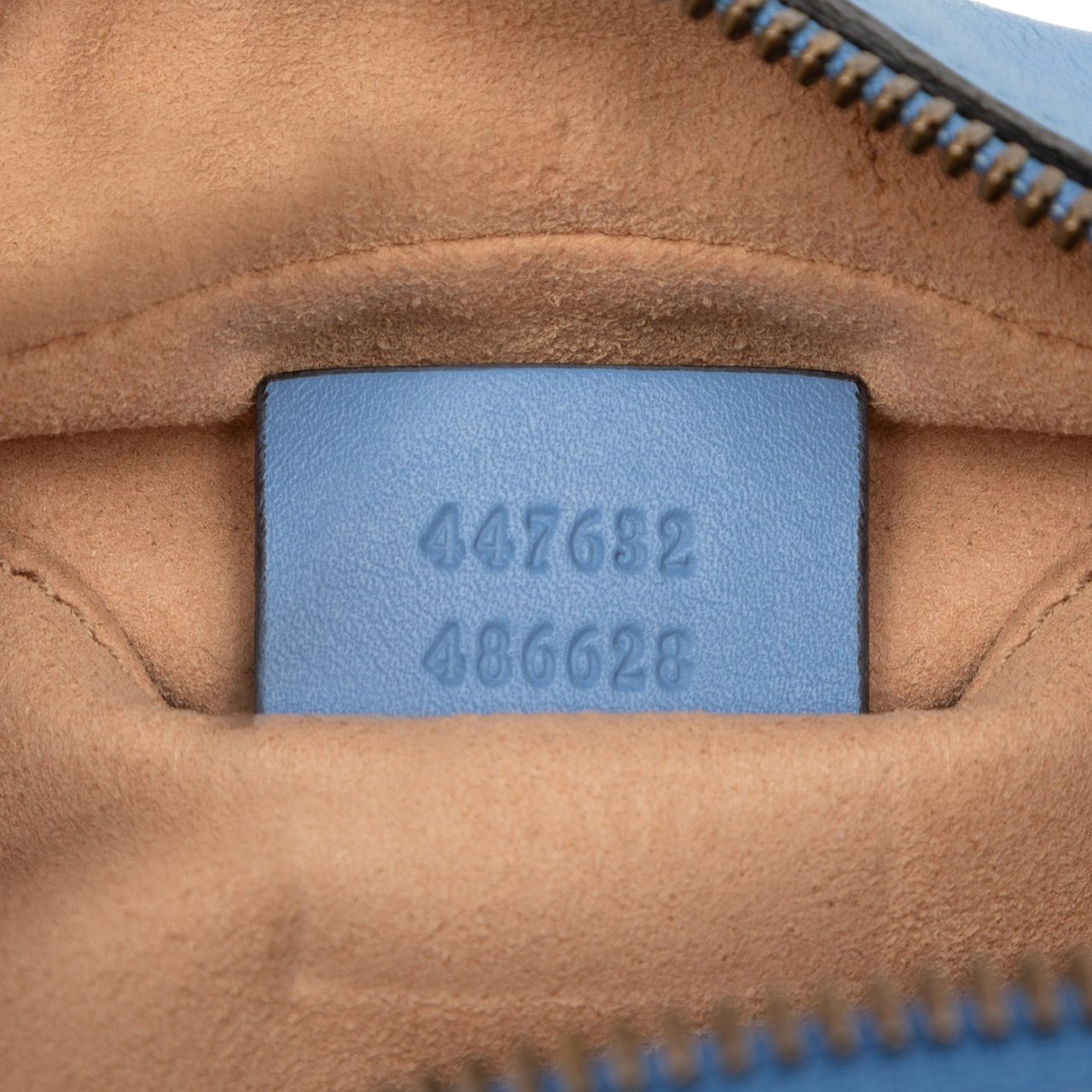 Gucci Small GG Marmont Matelasse Leather Crossbody Blauw