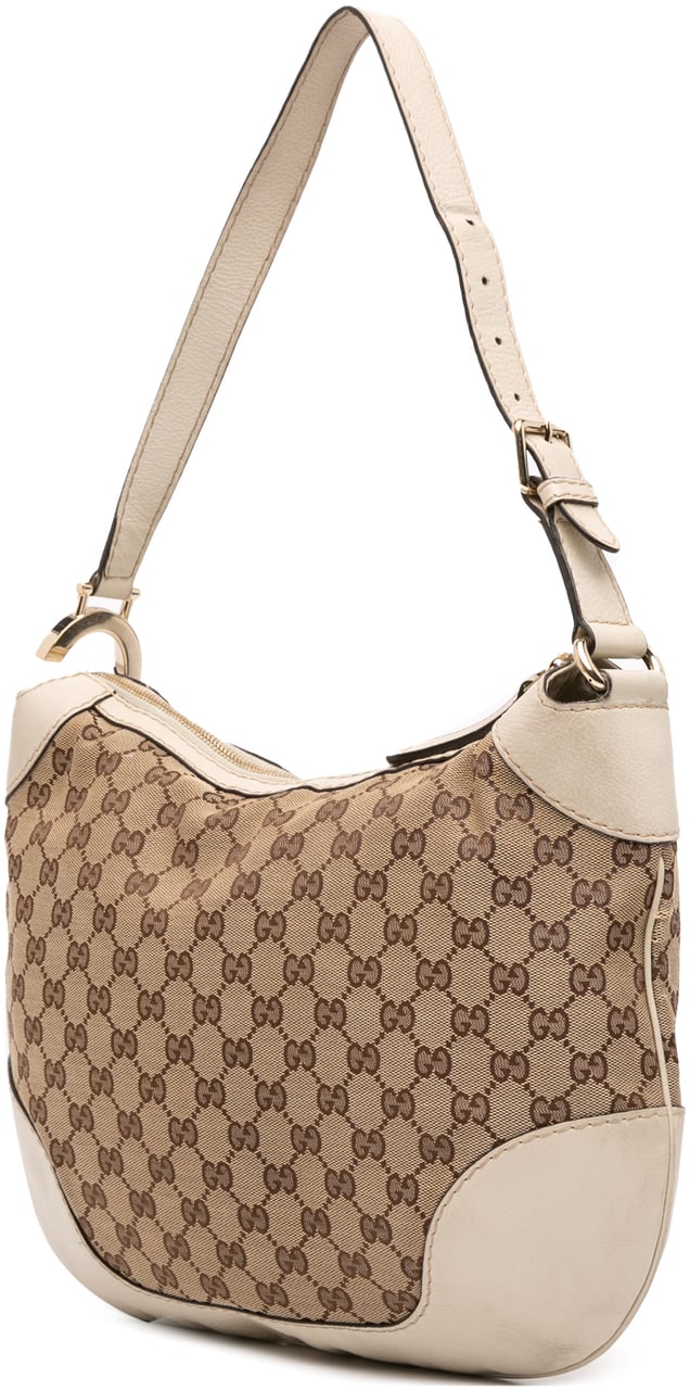 Gucci GG Canvas Charlotte Hobo Bruin