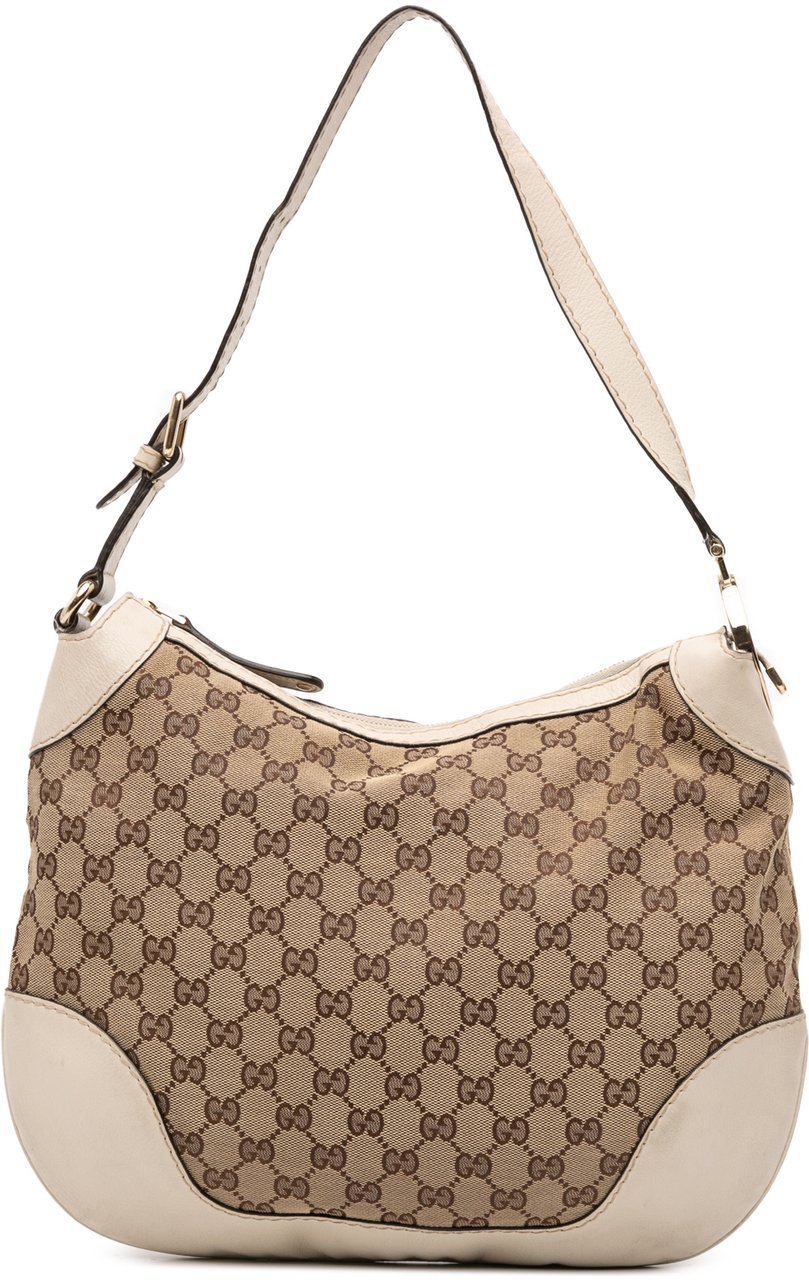 Gucci GG Canvas Charlotte Hobo Bruin