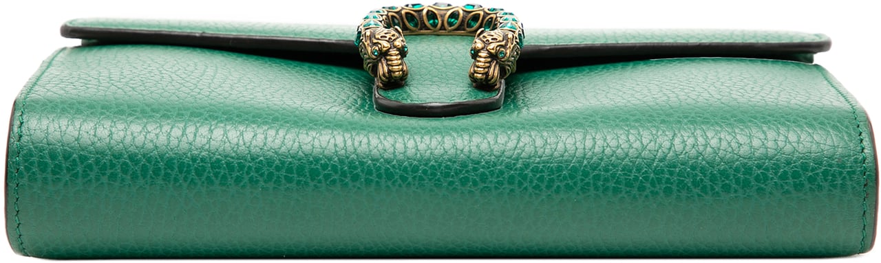 Gucci Leather Dionysus Wallet on Chain Groen