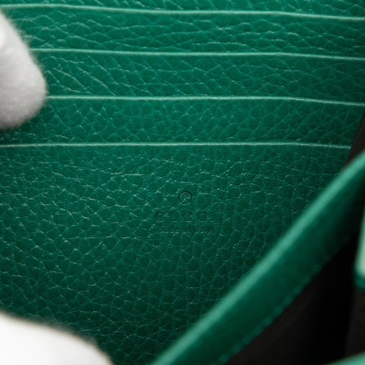 Gucci Leather Dionysus Wallet on Chain Groen