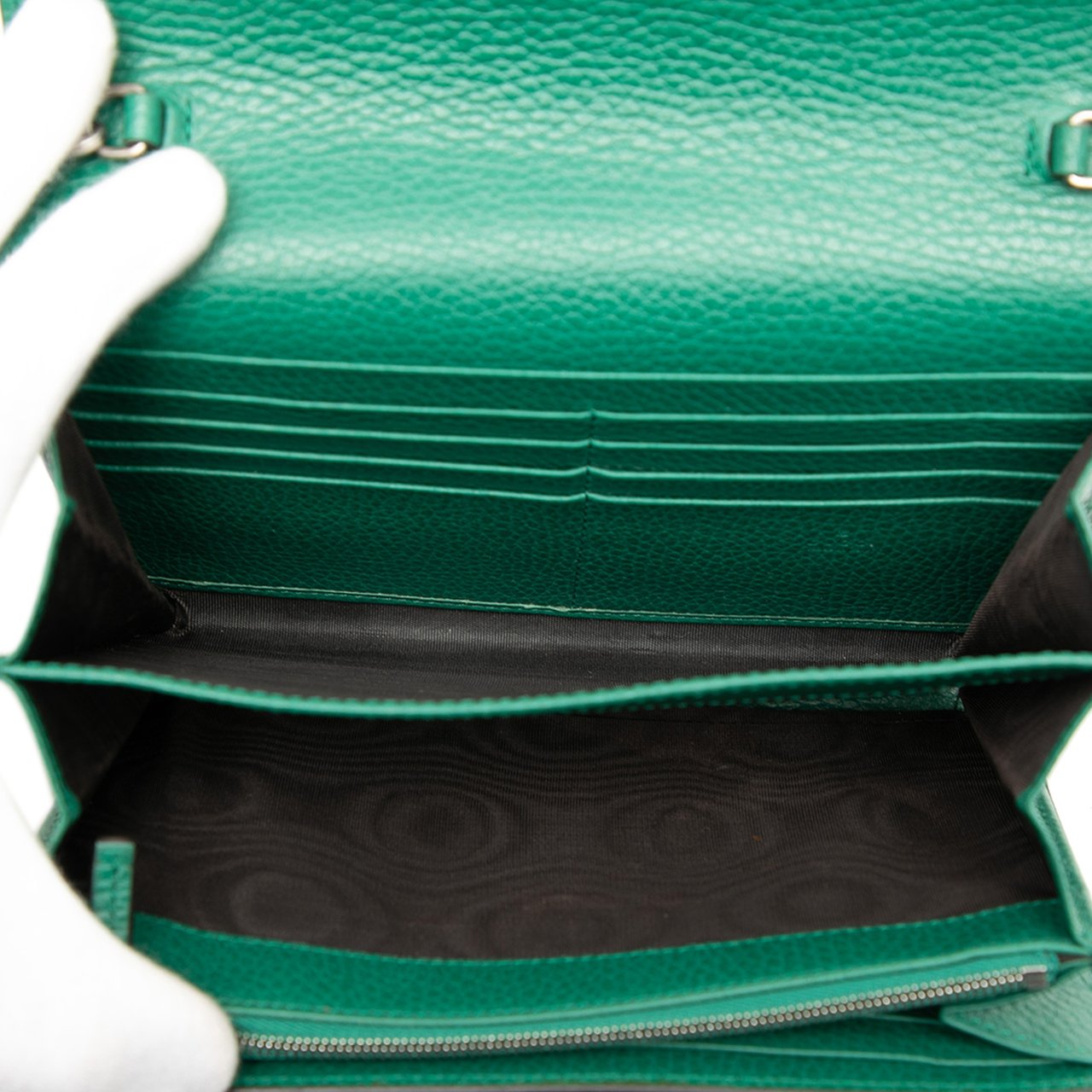 Gucci Leather Dionysus Wallet on Chain Groen