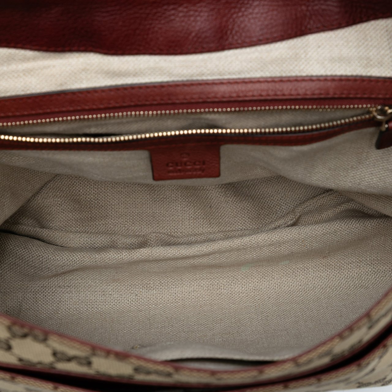 Gucci GG Canvas Marrakech Shoulder Bag Bruin