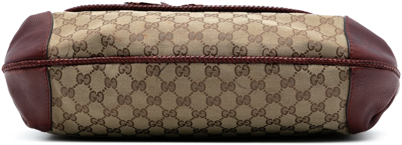 Gucci GG Canvas Marrakech Shoulder Bag Bruin
