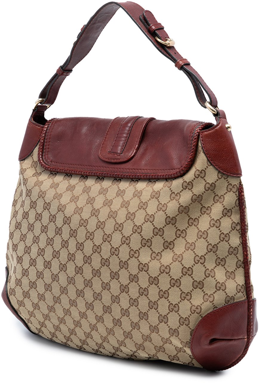 Gucci GG Canvas Marrakech Shoulder Bag Bruin