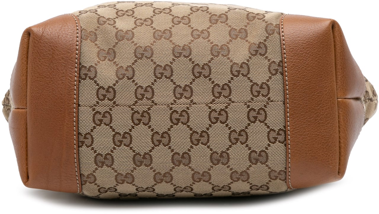 Gucci Medium GG Canvas GG Charm Tote Bruin