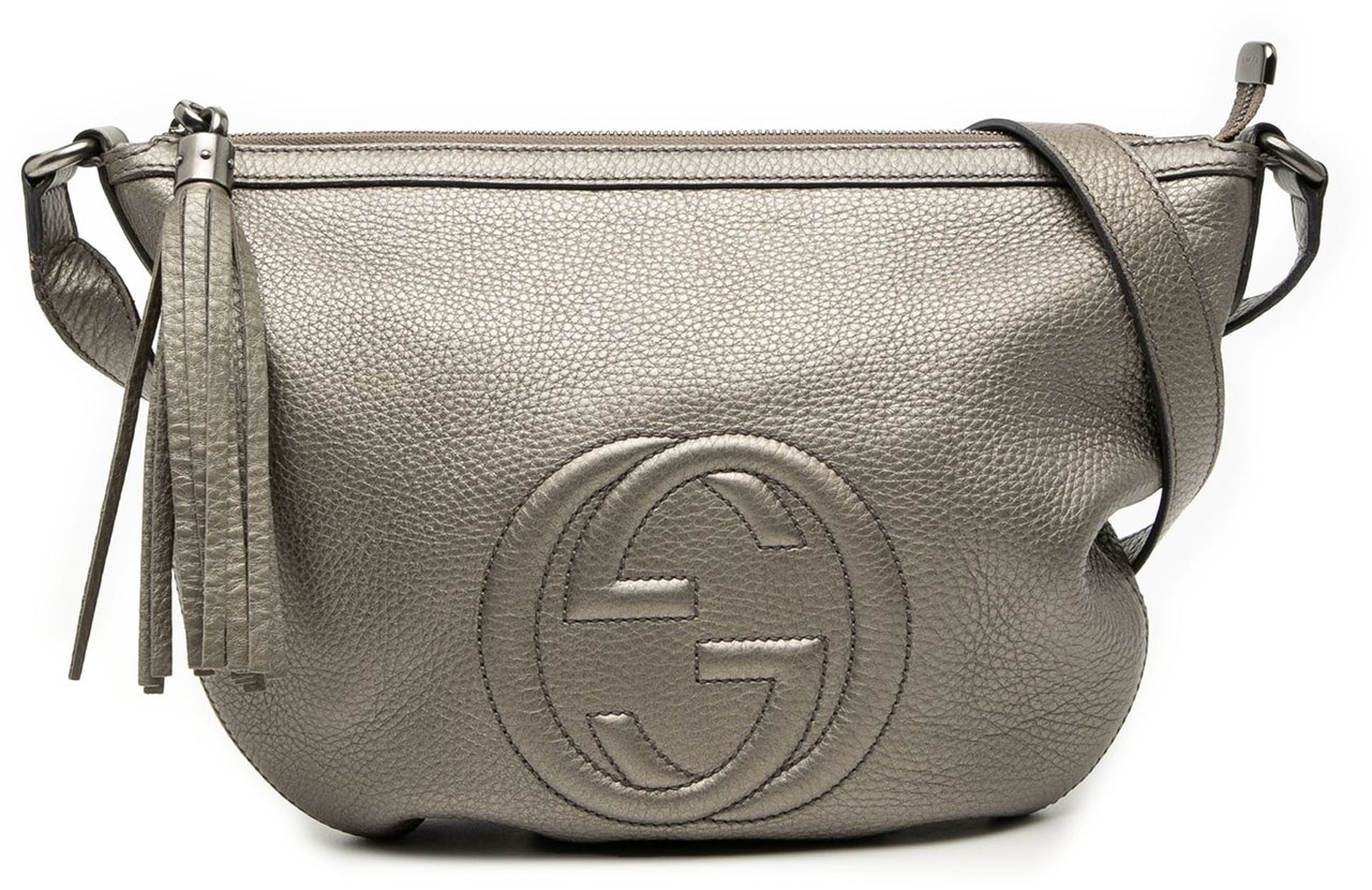 Gucci Leather Soho Crossbody Zilver