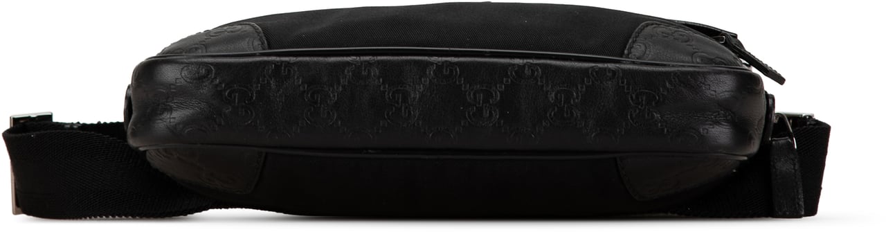 Gucci Guccissima Nylon Trim Belt Bag Zwart