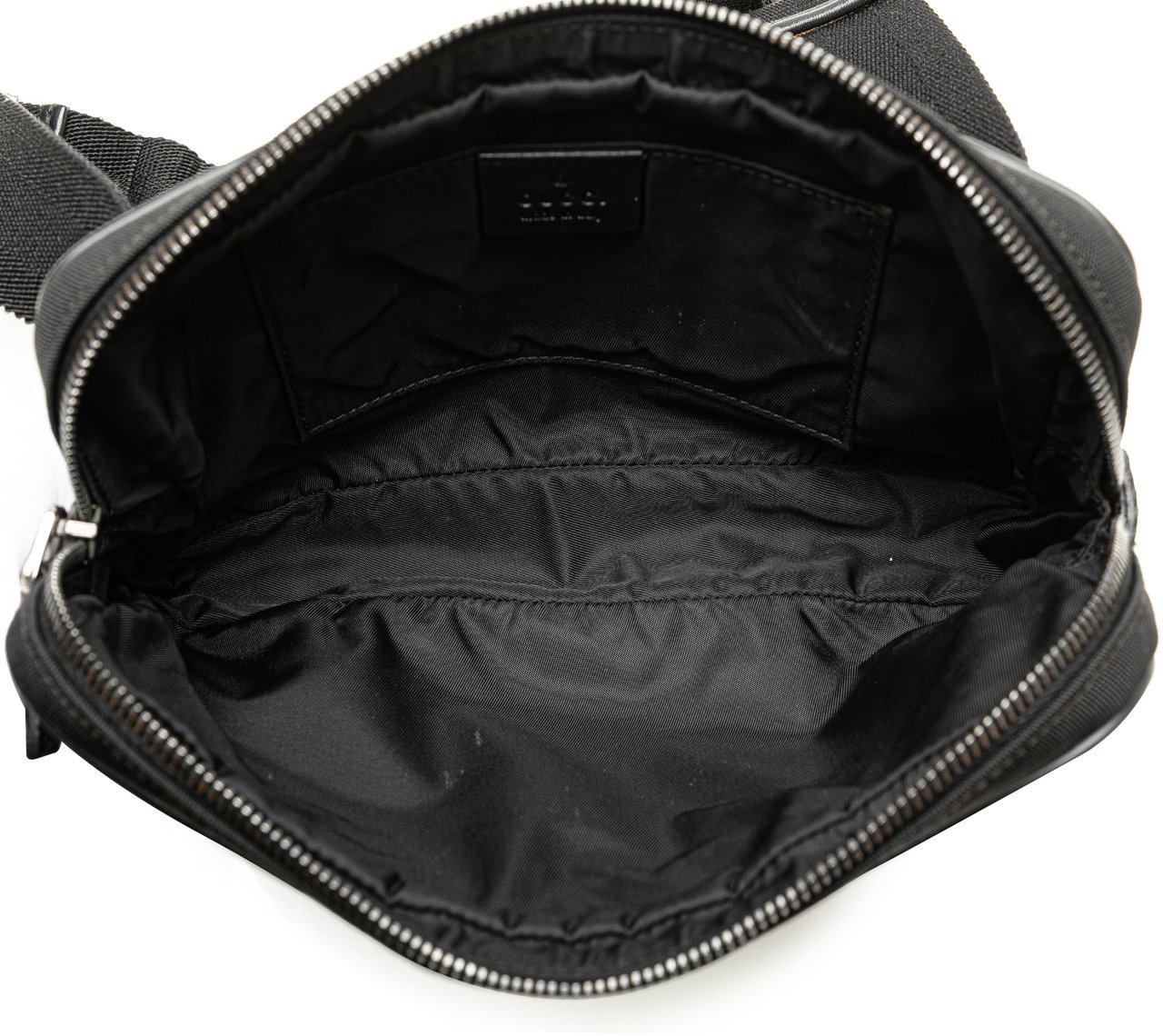 Gucci Guccissima Nylon Trim Belt Bag Zwart