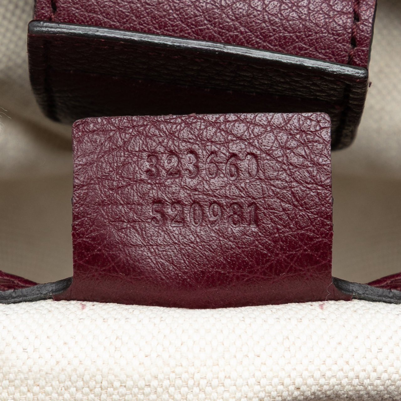 Gucci Medium Calfskin Bamboo Shopper Satchel Rood