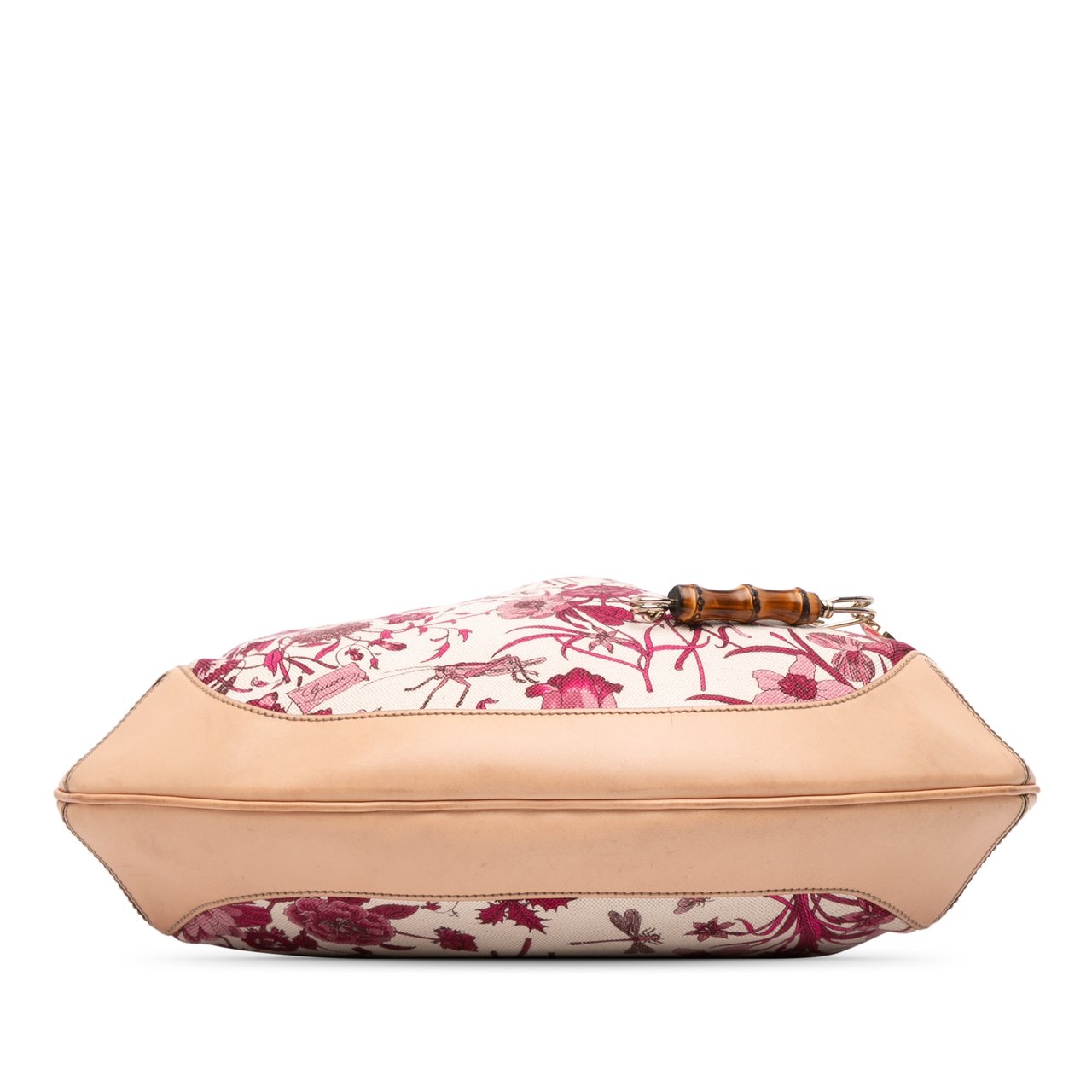Gucci GG Canvas Flora Peggy Satchel Bruin