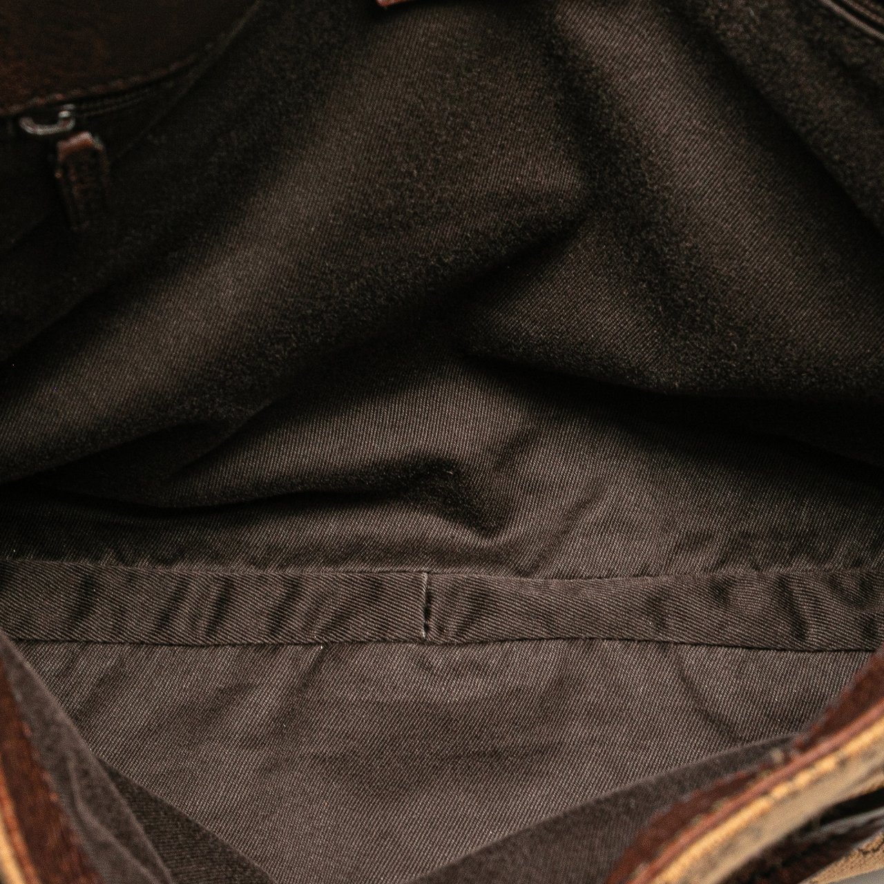 Gucci GG Denim Horsebit Shoulder Bag Bruin