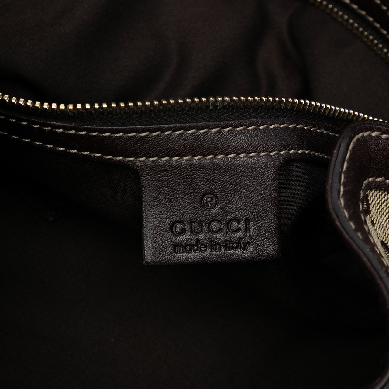 Gucci GG Canvas Peggy Satchel Bruin