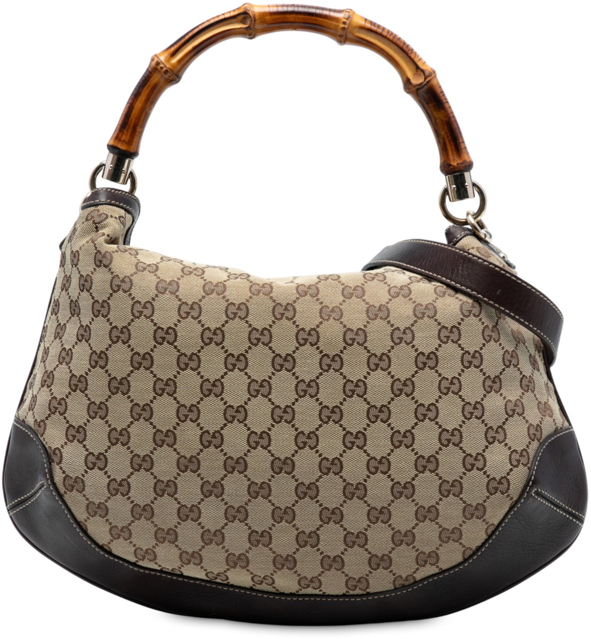 Gucci GG Canvas Peggy Satchel Bruin