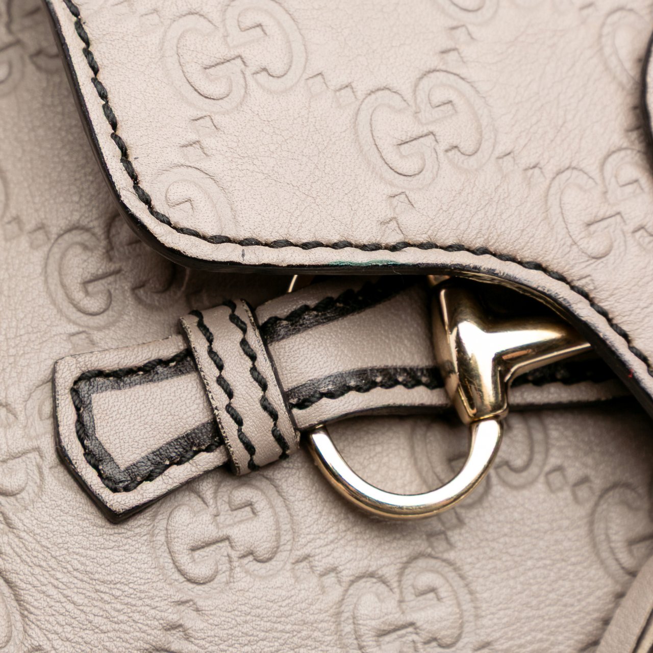 Gucci Large Guccissima Emily Chain Shoulder Bag Grijs