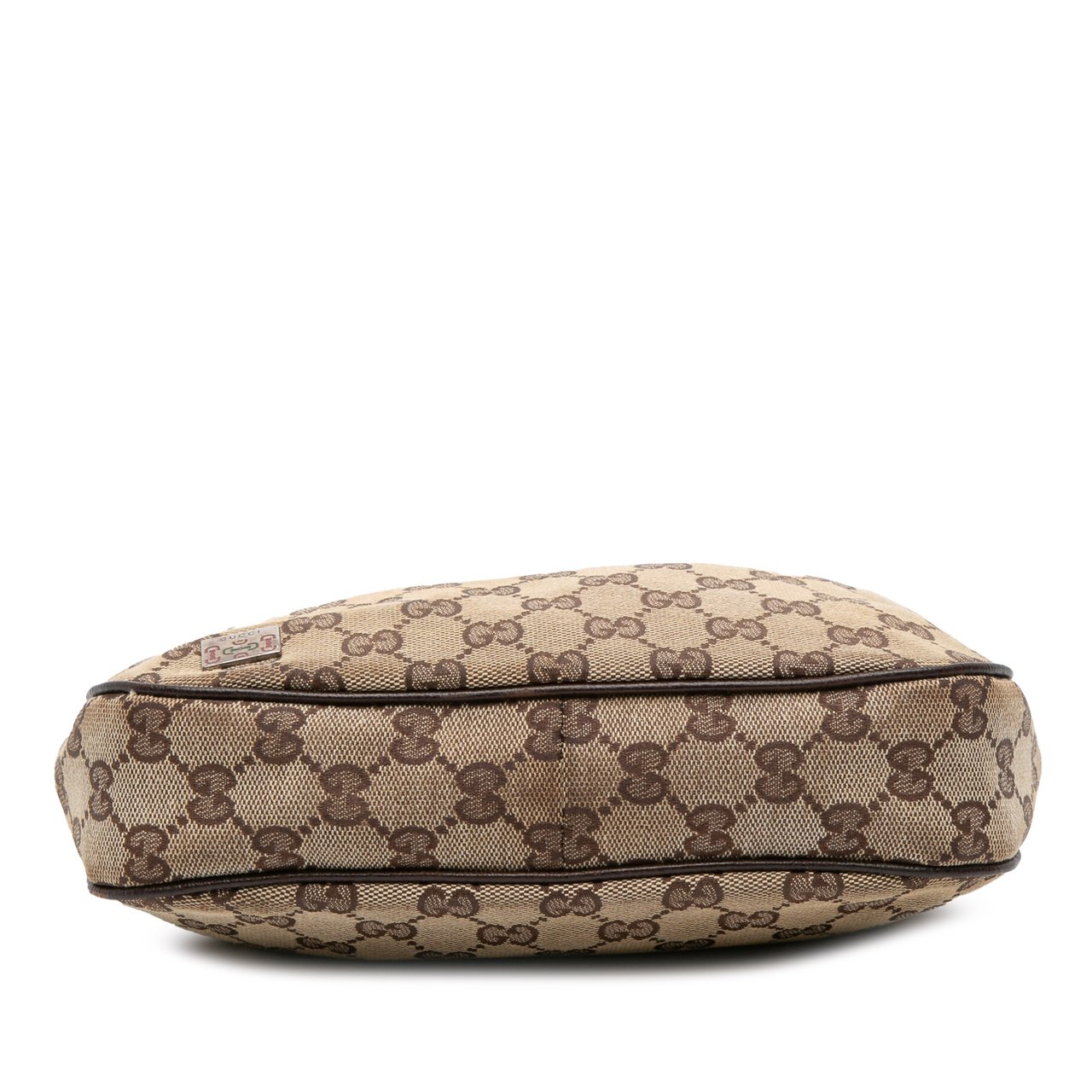 Gucci Small GG Canvas Web Pop Shoulder Bag Bruin