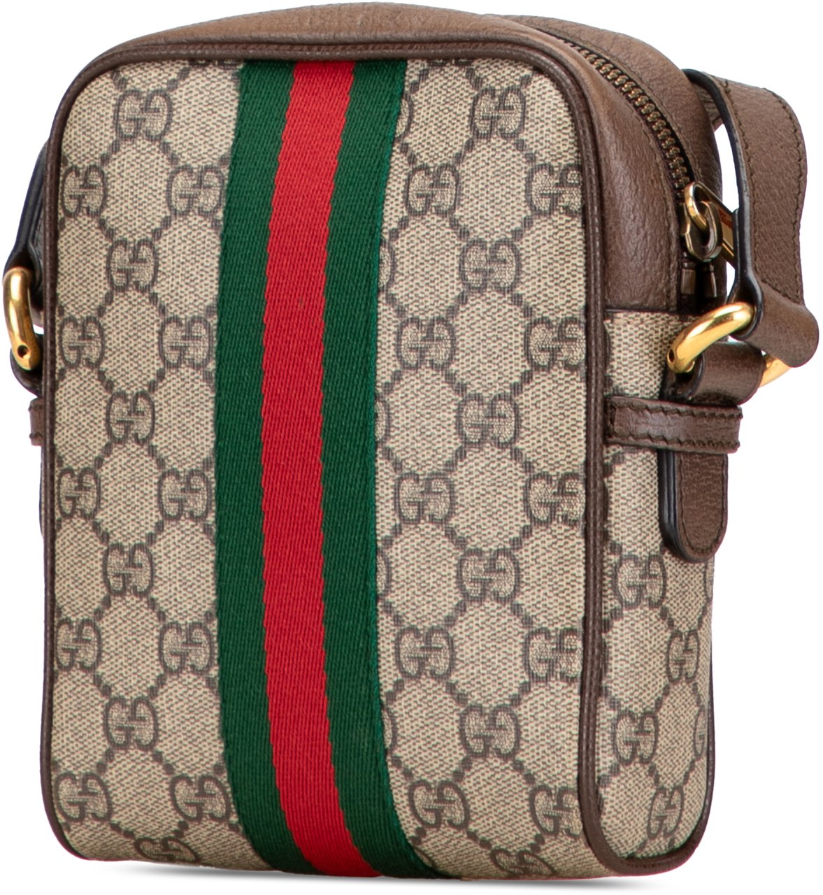 Gucci Mini GG Supreme Ophidia Crossbody Bruin