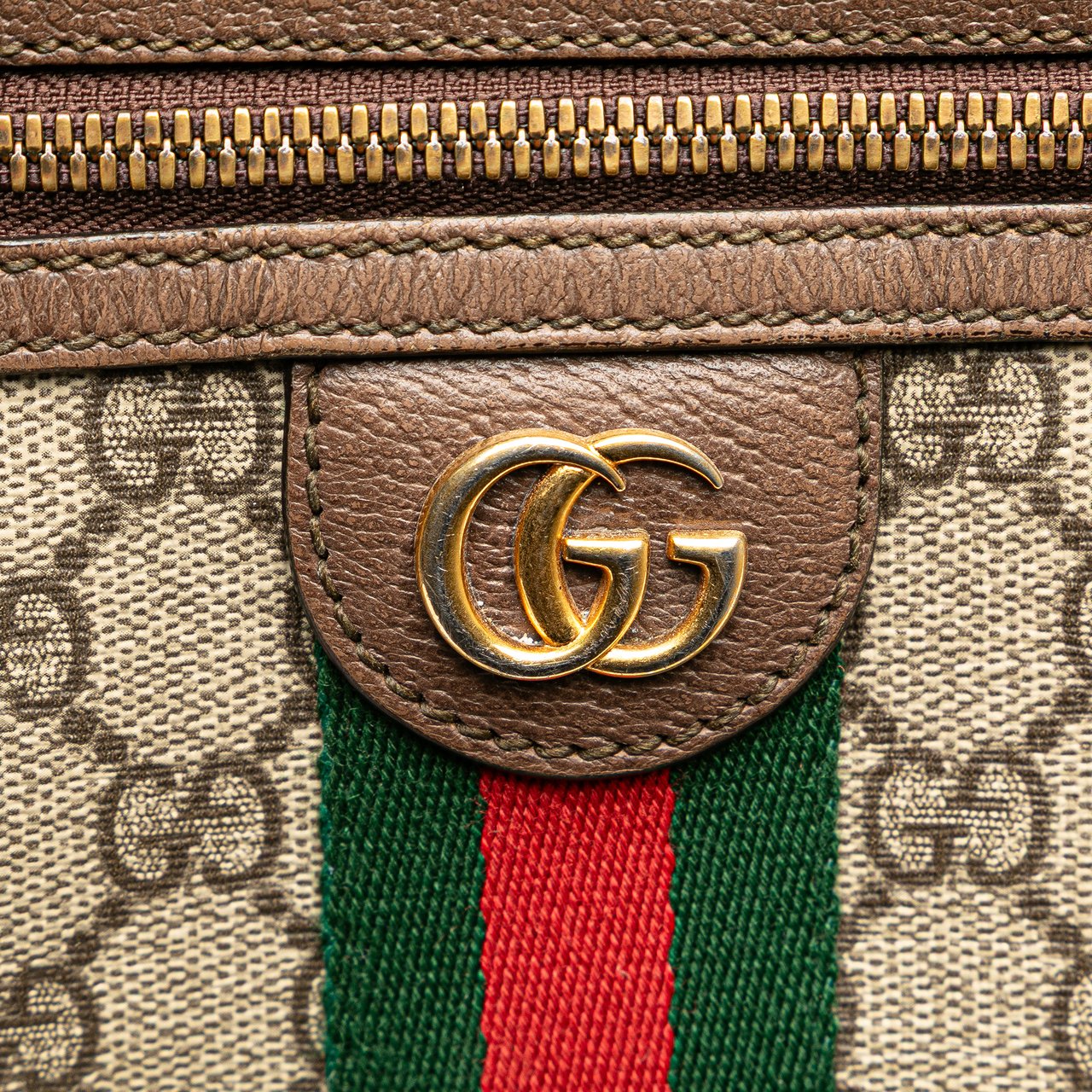 Gucci Mini GG Supreme Ophidia Crossbody Bruin