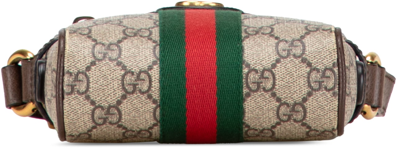 Gucci Mini GG Supreme Ophidia Crossbody Bruin