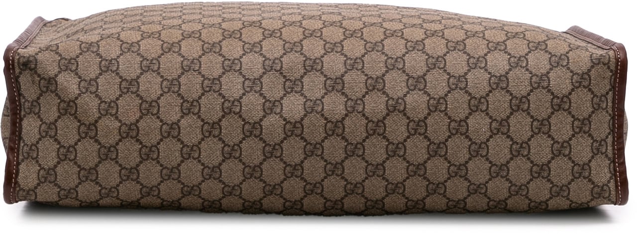 Gucci Large GG Supreme Web Loop Tote Bruin