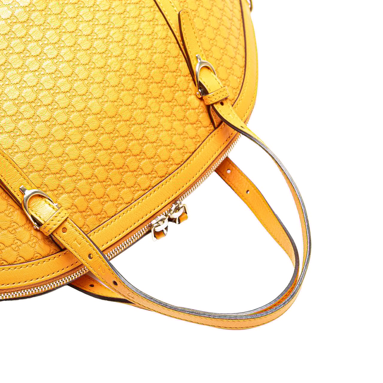 Gucci Large Microguccissima Nice Dome Satchel Geel