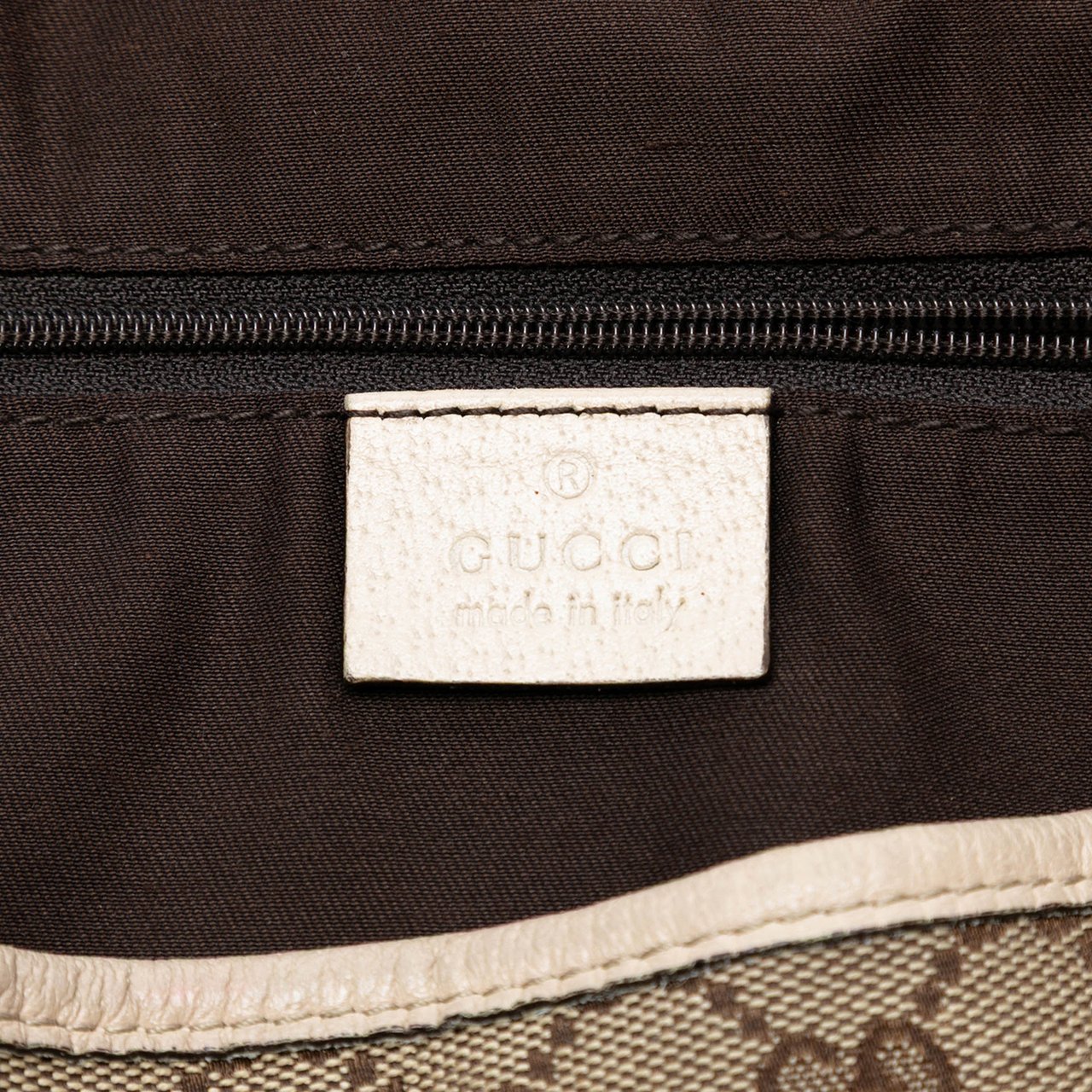 Gucci GG Canvas Abbey D Ring Tote Bruin