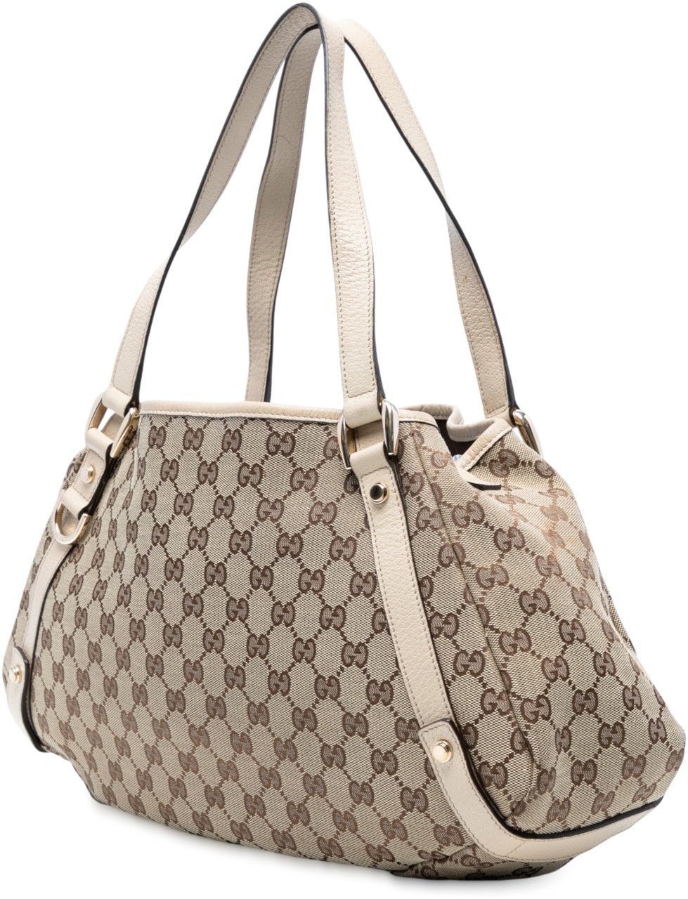 Gucci GG Canvas Abbey D Ring Tote Bruin