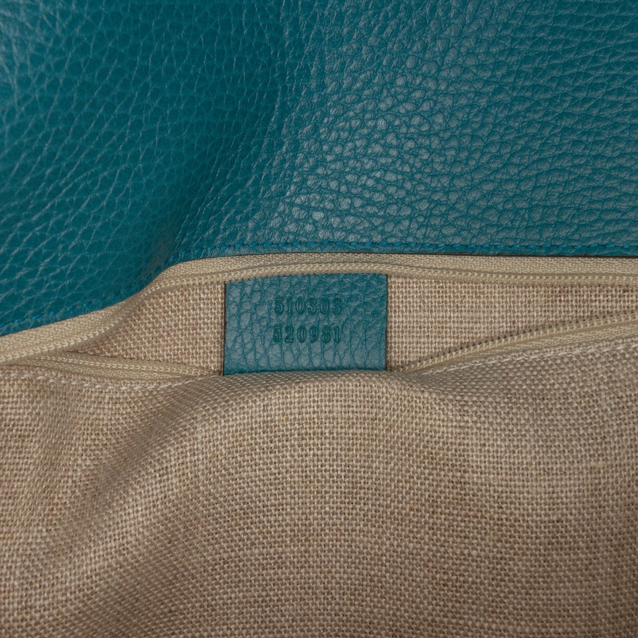 Gucci Medium Dollar Calfskin Interlocking G Crossbody Blauw