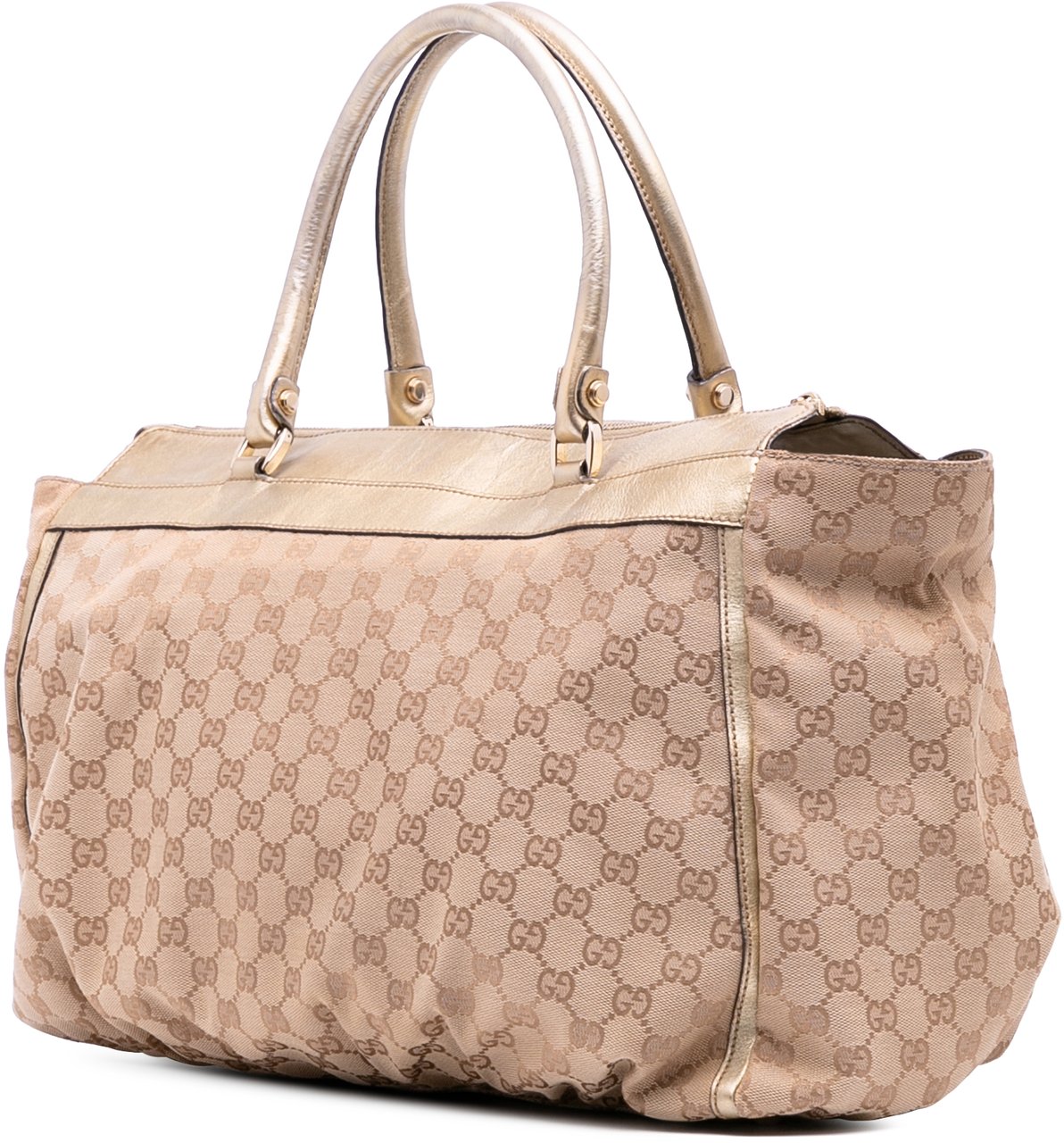 Gucci Large GG Canvas Abbey D Ring Tote Bruin