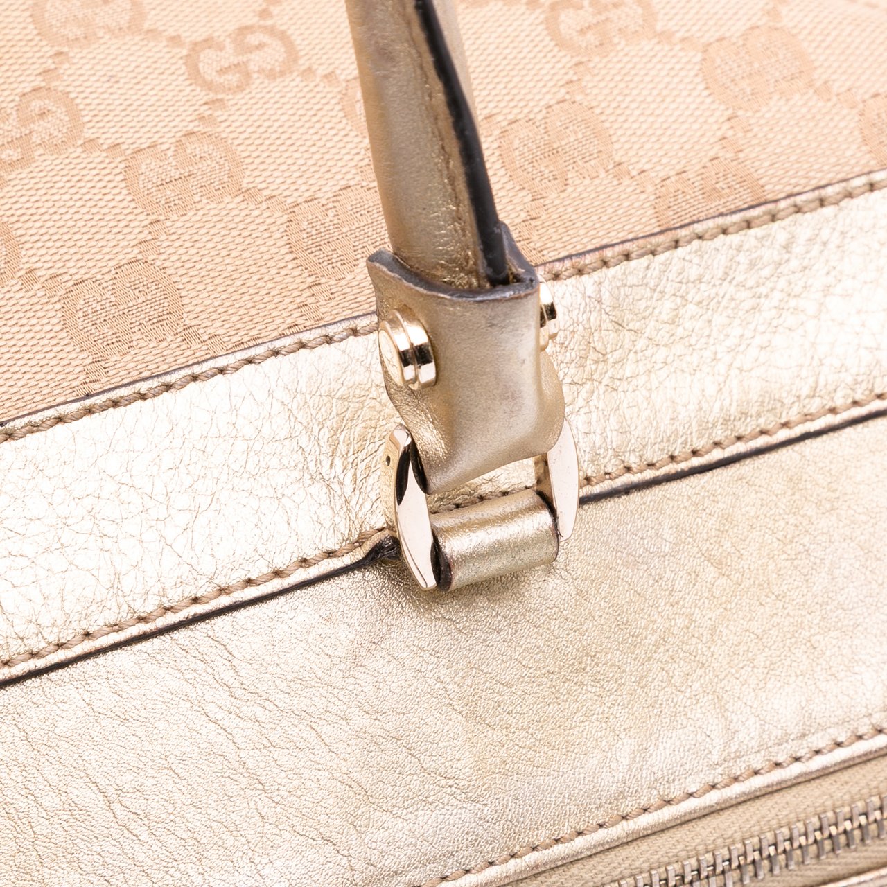 Gucci Large GG Canvas Abbey D Ring Tote Bruin