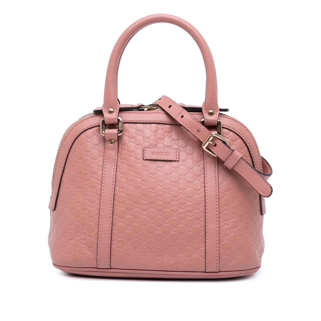 Gucci Mini Microguccissima Dome Satchel Roze