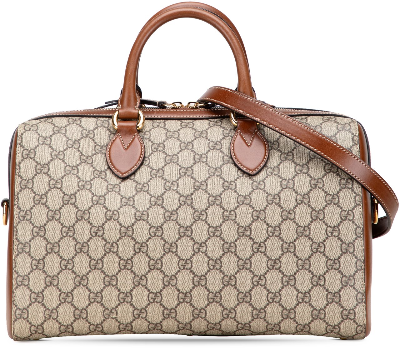 Gucci Medium GG Supreme Satchel Bruin