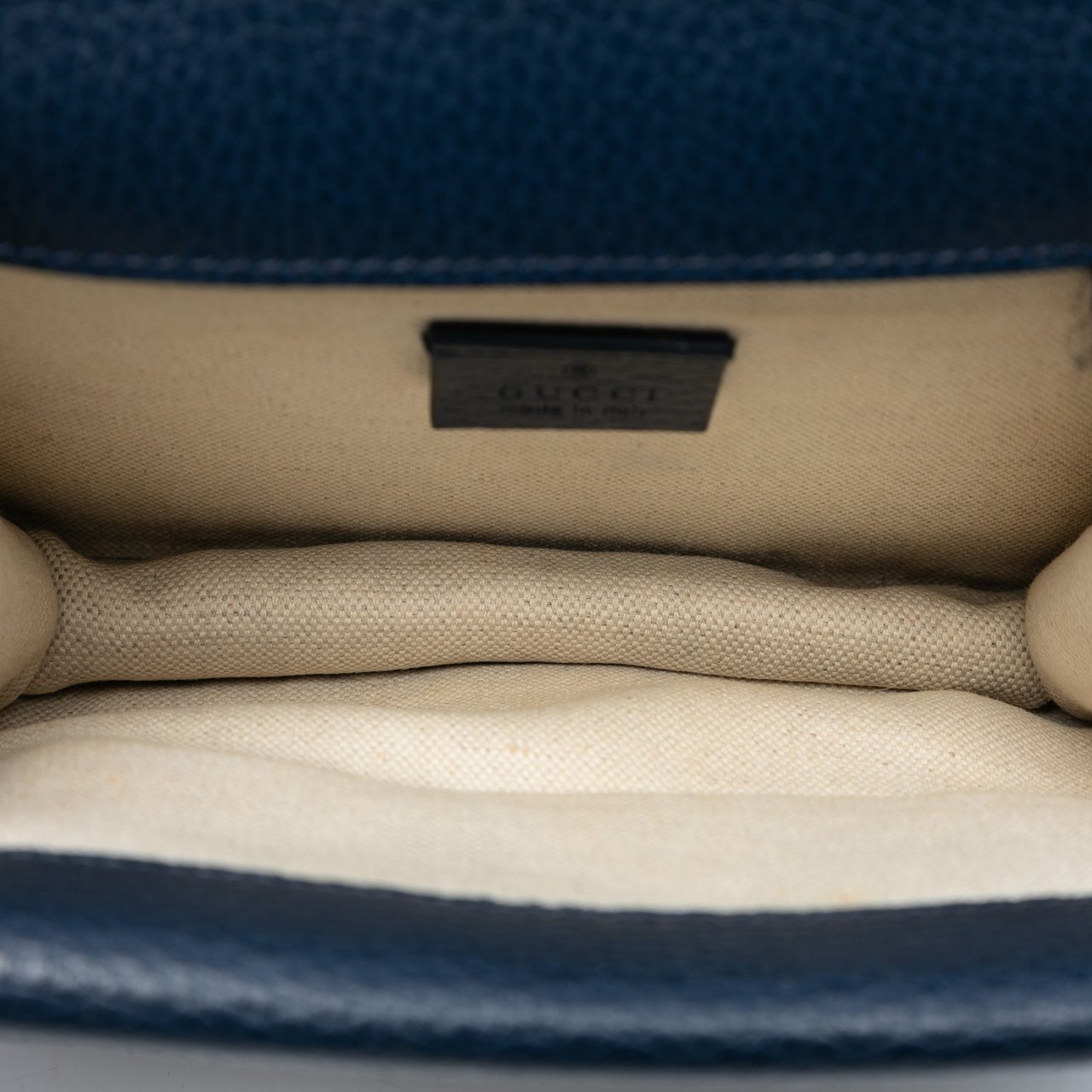 Gucci Small Leather Dionysus Crossbody Blauw